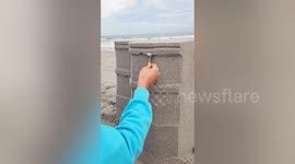 Professional sculptor makes
