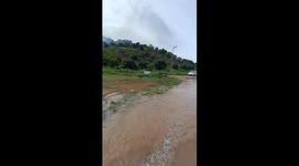 Hundreds of farmyard goats rescued from floods in northern Thailand