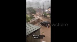 Typhoon Shanshan – Rivers Swell In Kyushu Due To Heavy Rainfall 6