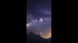 Time-lapse: Starry sky, stunning sunrise in China's Chongqing
