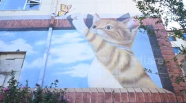 China: Creative Graffiti on A Street in Guiyang