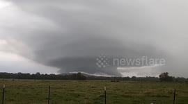 Beautiful stationary Supercell developed over Summers, Arkansas