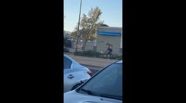 Dog Head and Shoulders Above his Owner
