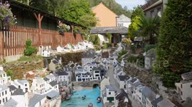 Cornish village on for sale for £700k - in miniature in local's back garden