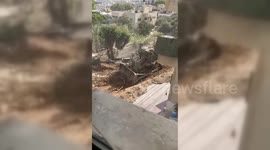 Palestine: In an ongoing Raid, Israeli Military Bulldozers continue to destroy infrastructure and property in Jenin