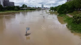 German river overflows causing major flooding