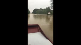 Flooding im magnolia tx airboat rescue
