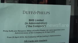 BHS Winding up notice