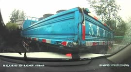 Lorry changes lane causing crash