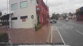 Como car crash dash cam footage.