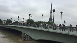 Paris Crue pont de l'alma