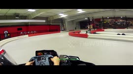 20160324 Go Cart Racing - Heat #3 - Autobahn Indoor Speedway