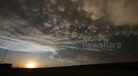Mammatus Clouds in Kansas