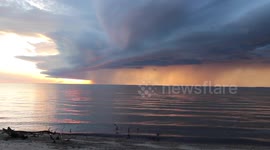 Lake Winnipeg storm timelapse June 4, 2016
