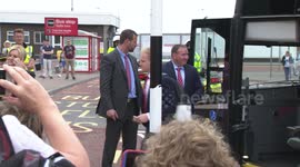 Captain of Wales Football Team Ashley Williams at Cardiff Airport