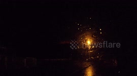 Close Night Time Lightning Strike!! - June 6th 2016