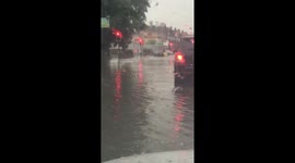 Floods caused by Summer Storm in Purley Cross