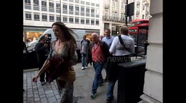 David Bailey and wife  arrive at the private view of the   Royal Academy Summer Exhibition