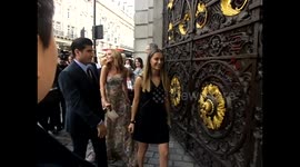 Katherine Jenkins  arrives at the private view of the Royal Academy Summer Exhibition