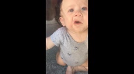 Baby doesn't know how funny his life struggles are