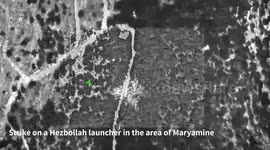 Lebanon: The IAF struck a number of ready-to-use Hezbollah launchers in the areas of Maryamine and Yaroun in southern Lebanon