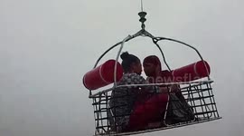 India Coast Guard helicopter rescues residents stranded in flood