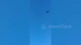 Helicopter pilot droped second chopper being airlifted for repairs in Kedarnath,Northern India