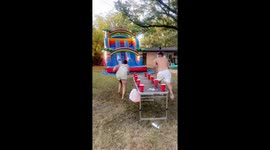 Funny slide battle in Lovington, New Mexico, USA