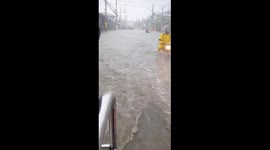Flooding in Santa Rita, Pampanga, Philippines
