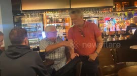 Sir Tim Martin Wetherspoon's Pub chain Boss, pays surprise visit to