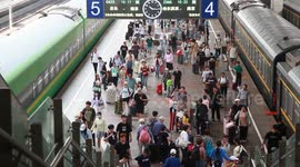 China: Summer Travel Ends on China's Railways in 2024