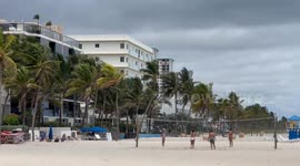 Storm Clouds At Hollywood Beach
