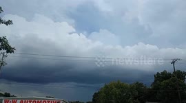 Storm Clouds moving across the sky timelapse video footage