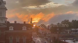 Sunset in Athens, Ohio