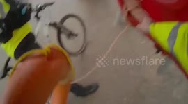 UK: Heroic Police Officers Rescue Woman During Blackpool's 'Ride the Lights' Event