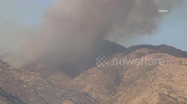 USA: Vegetation Fire Spreads Rapidly With Windy Conditions Part 3