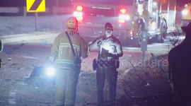 USA: Santa Paula Fatal Rollover on 126 Freeway