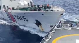 Chinese Coast Guard ship rams Filipino vessel thrice as territorial conflict mounts in South China Sea