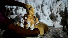 Preparation Of Ganesh Chaturthi Festival in India