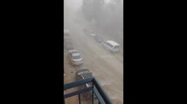 Heavy rainfall and flooding hit Medina de Rioseco, Spain