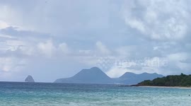 Pareidolia: The Lying Ladie (La Dame Couchée). (Hill in the french island of Martinique, on the right of the Diamond Rock (Le Rocher du Diamant). 1 sept 2024