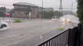 Japan: Heavy Downpour Continues In Wide Areas