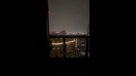 Building shakes during 120km winds in Melbourne, Australia