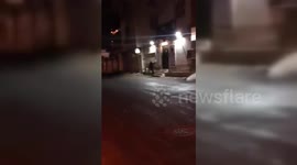 Iran: Iranian youth attack a Basij forces office in Tabriz with cocktails bombs