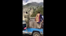 Landslide in Mahandri, Khyber Pakhtunkhwa, Pakistan