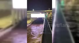 Saudi Arabia: Streets of Jeddah are flooded due to the heavy rain that hit the region