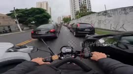 Collision with pedestrian in Lauzane Paulista, São Paulo