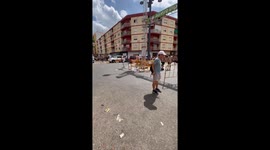 The fun-packed La Tomatina 2024 concludes with an iconic glimpse of the piles of bottles used during the event