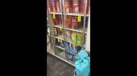 US shopper shocked as store puts trash bags in security cabinet