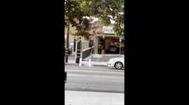 Car Drives Into Mexican Restaurant